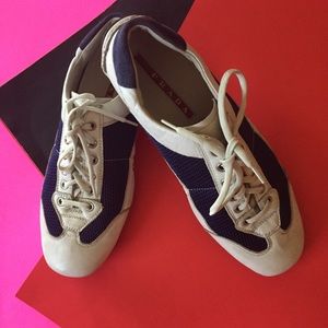 PRADA blue and white
